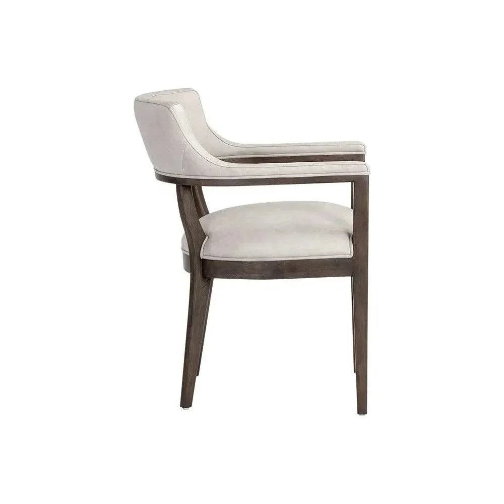 Brylea Leather Dining Armchair - LOOMLAN - SUNPAN - Dining Chairs