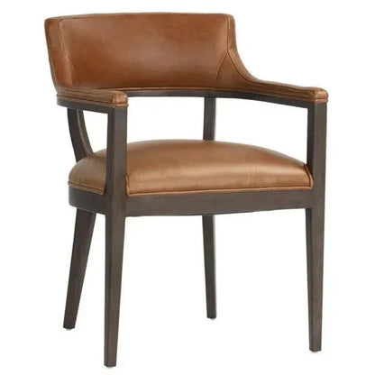 Brylea Leather Dining Armchair - LOOMLAN - SUNPAN - Dining Chairs