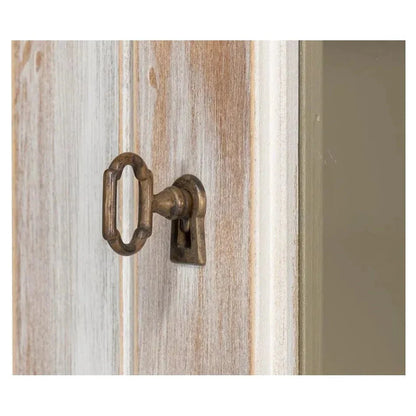 Buffet & Hutch Glass Doors & Drawers Disrupted White - LOOMLAN - Sarreid - Buffets & Curios