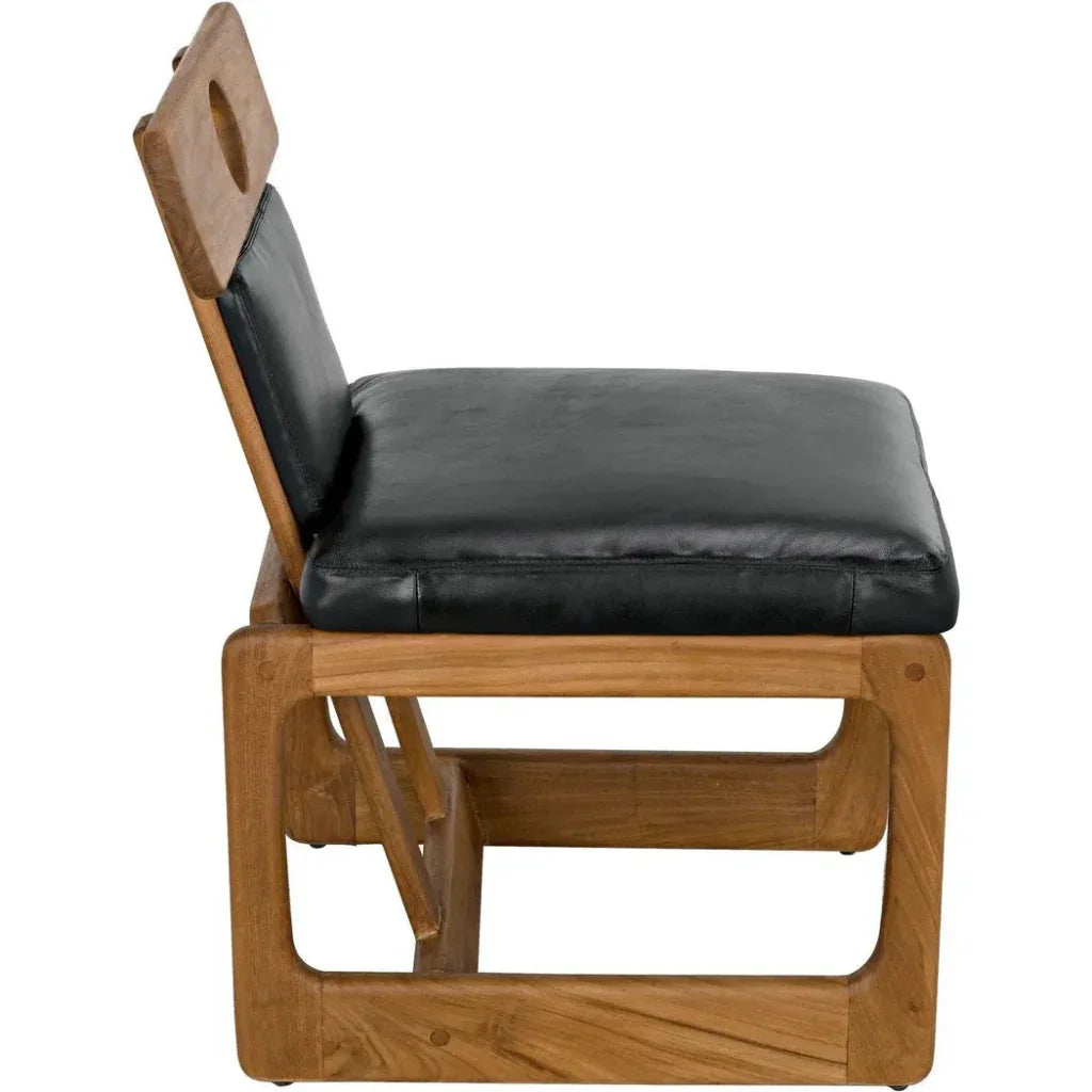 Buraco Dining Chair, Teak - LOOMLAN - Noir - Dining Chairs