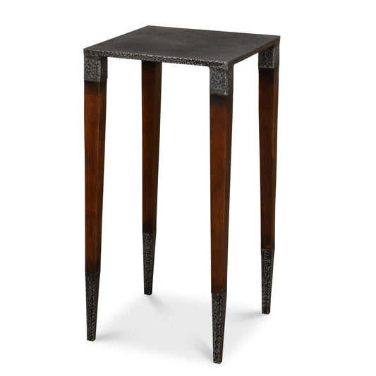 Sarreid Burnford Wood Framed Sqaure Table