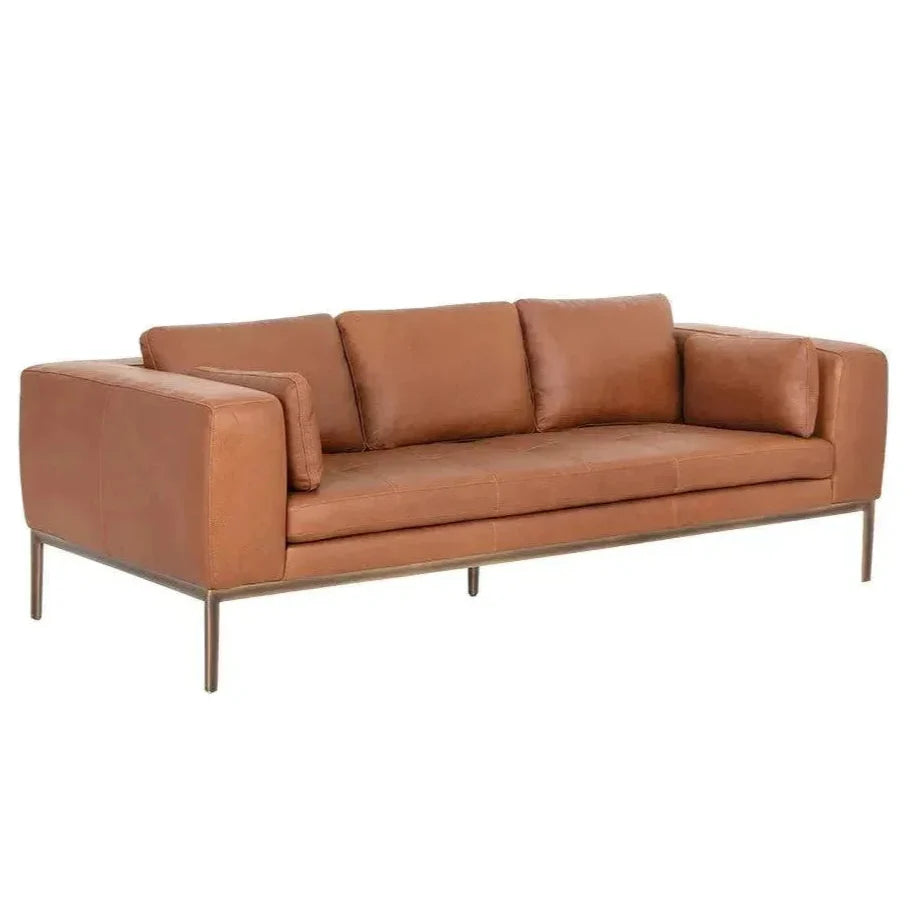 SUNPAN Burr Leather Sofa