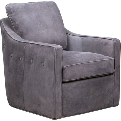 Button Ultimate Style Leather Swivel Chair