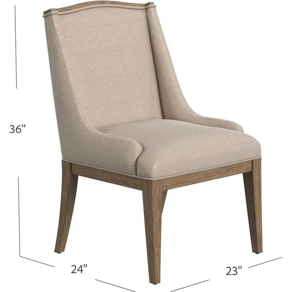 Buxton Parsons Armless Dining Chair 2PC - LOOMLAN - Bassett Mirror - Dining Chairs