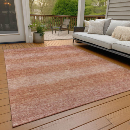 Haelius Orange Washable Indoor-Outdoor Rug -- view 2