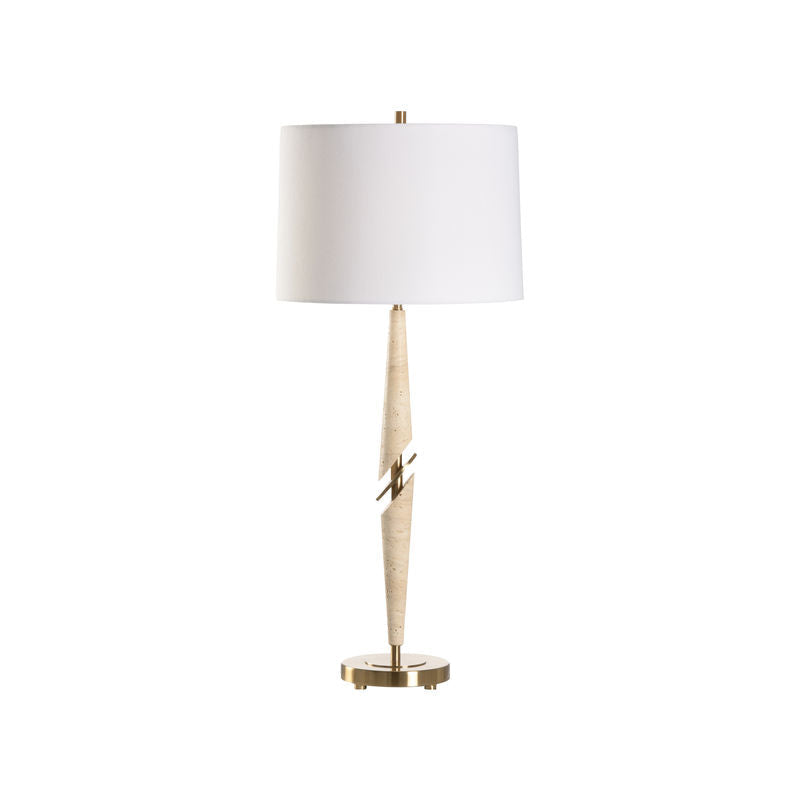Wildwood Harwich Natural Organic Travertine Table Lamp