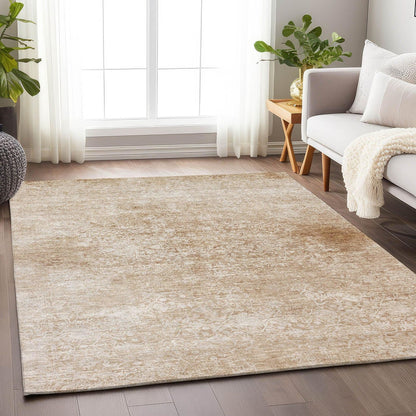 Kaelas Orange Washable Indoor-Outdoor Rug -- view 2