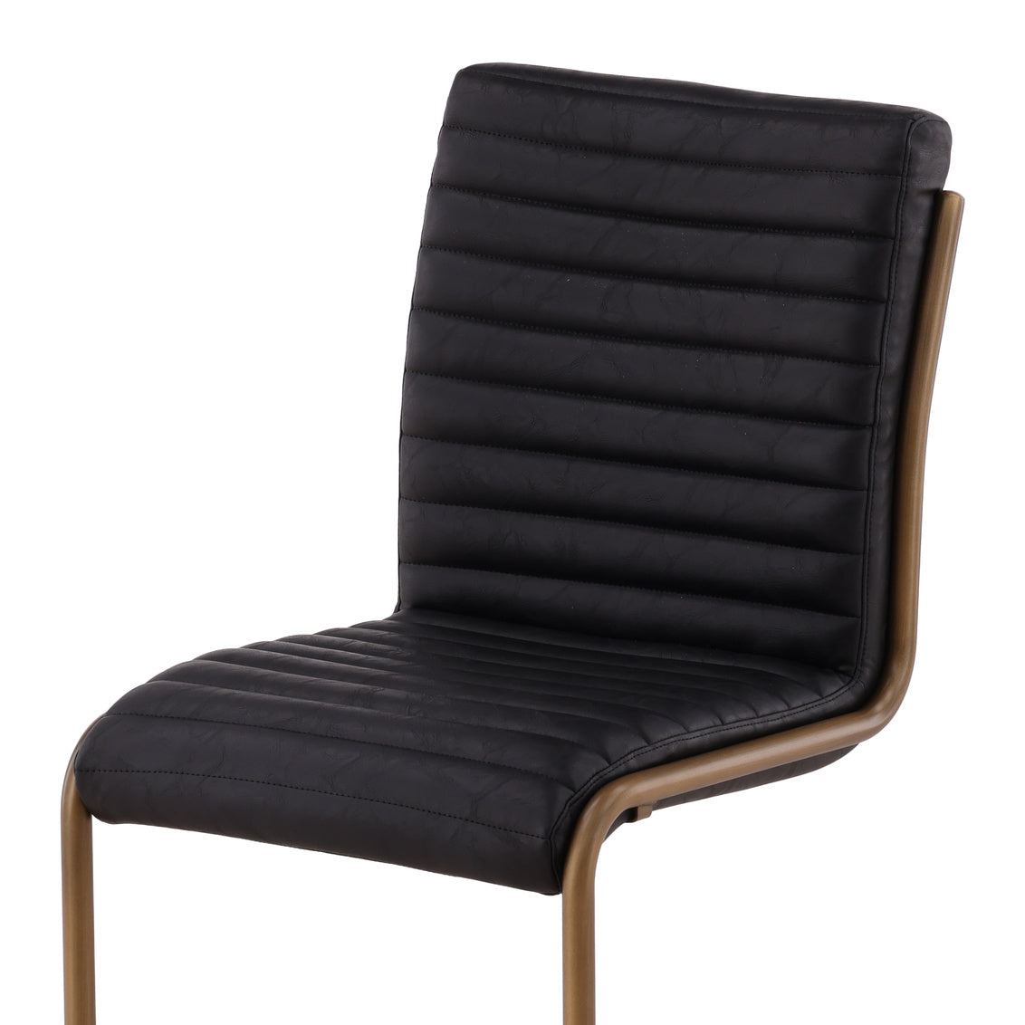 Furniture Classics Russotto Black Leather Dining Chair 2PC