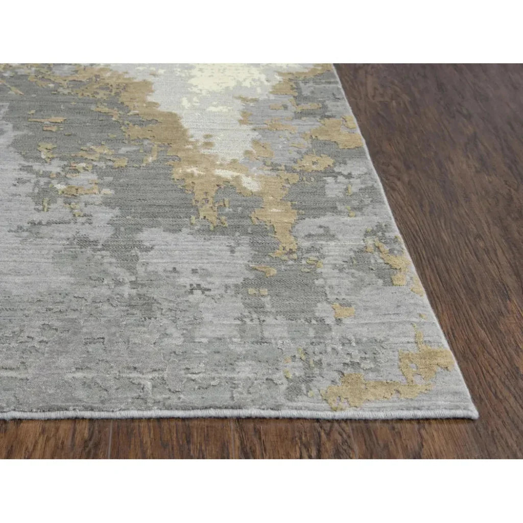 Adva Abstract Gray Large Area Rugs For Living Room -- gray