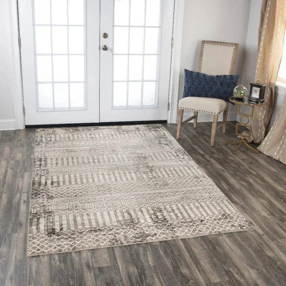 Braz Geometric Natural Area Rugs For Living Room -- natural