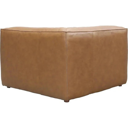Form Tan Modular Leather Corner Chair Modular Component -- view 6