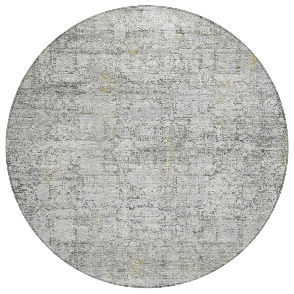 Kaelien Gray Washable Indoor-Outdoor Rug