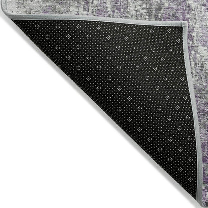 Kaelion Purple Washable Indoor-Outdoor Rug