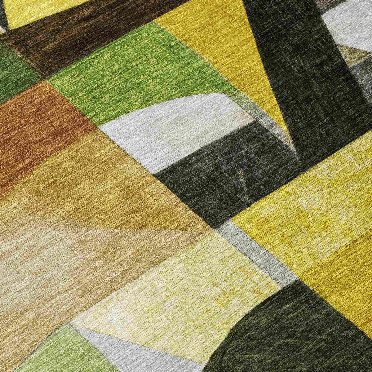 Jaelira Green Washable Indoor-Outdoor Rug