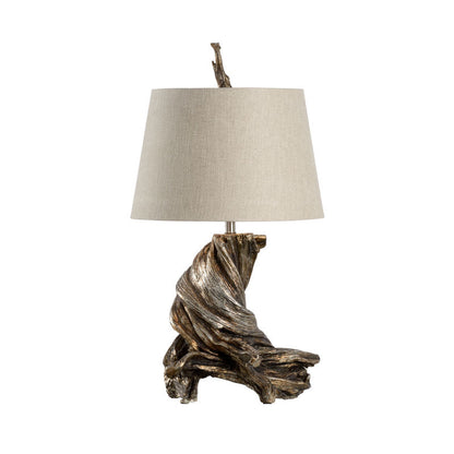 Olmsted Resemble Twisted Driftwood Table Lamp-Table Lamps-Wildwood-Silver-LOOMLAN