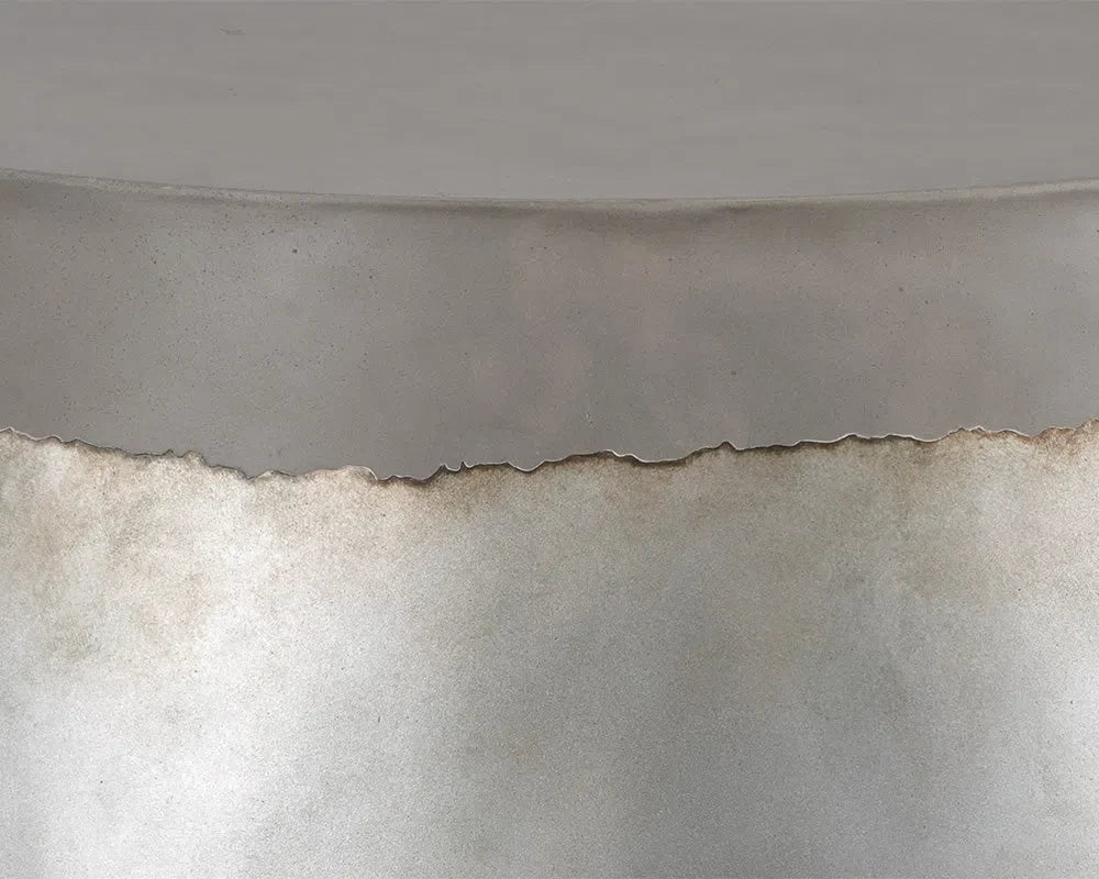 Aries Concrete Outdoor Round Coffee Table