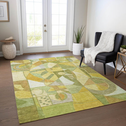 Jaelius Fern Washable Indoor-Outdoor Rug -- view 2