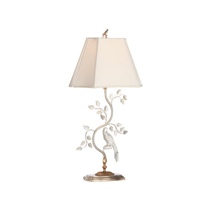 Chelsea House Crystal Bird Silver Table Lamp