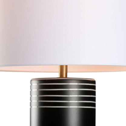 Wildwood Marco Italian Glass Black Table Lamp