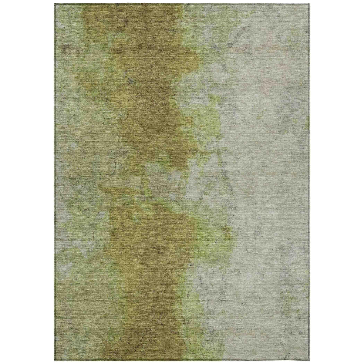 Iriel Green Washable Indoor-Outdoor Rug