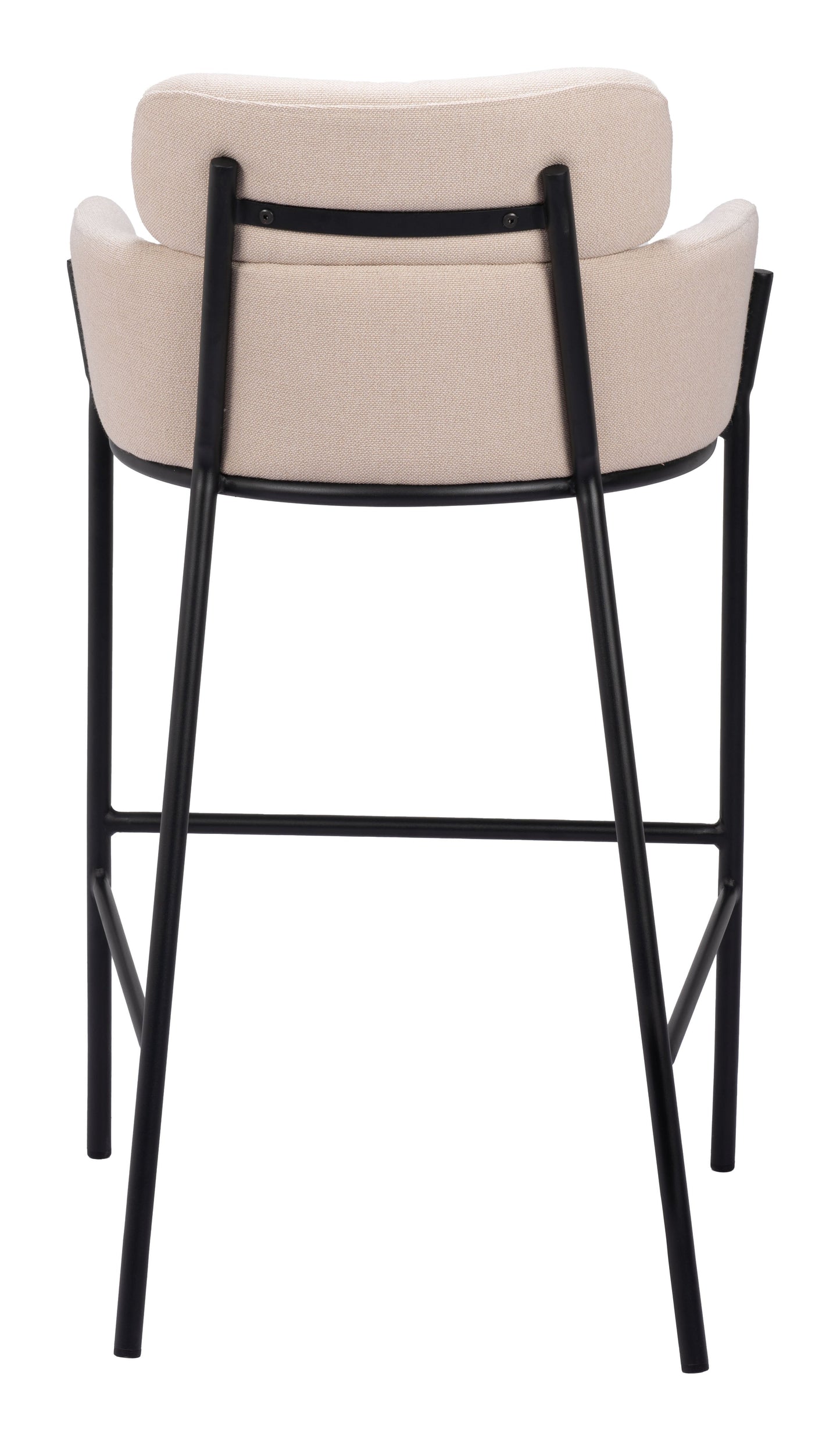 Bremor Steel Beige Barstool