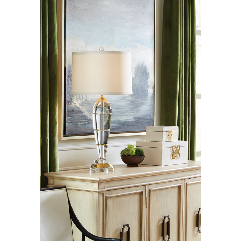 Wildwood Peninsula Crystal Design Table Lamp