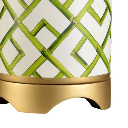Bamboo Squares Hand-Painted Table Lamp