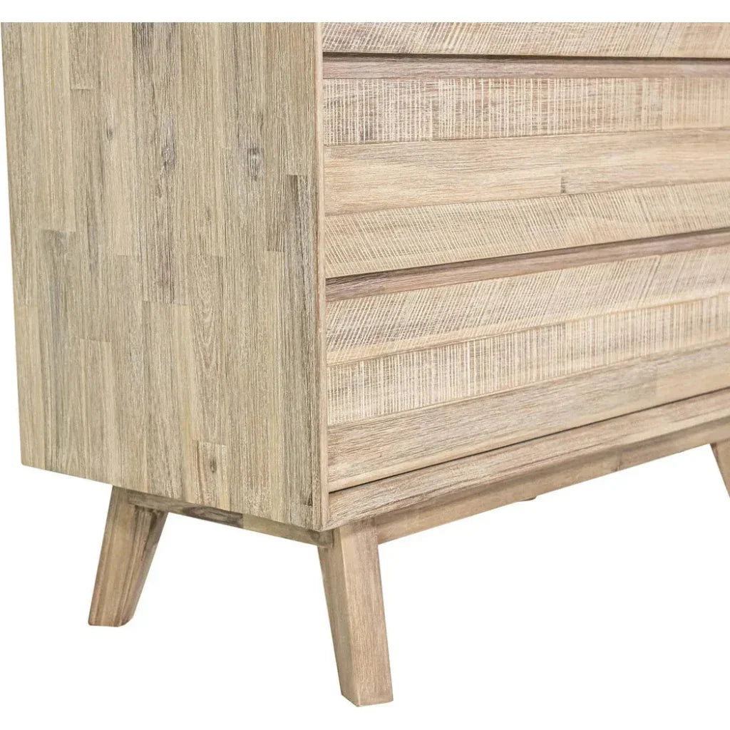 Rustic Brown Solid Wood Gia 5 Drawer Chest -- view 14