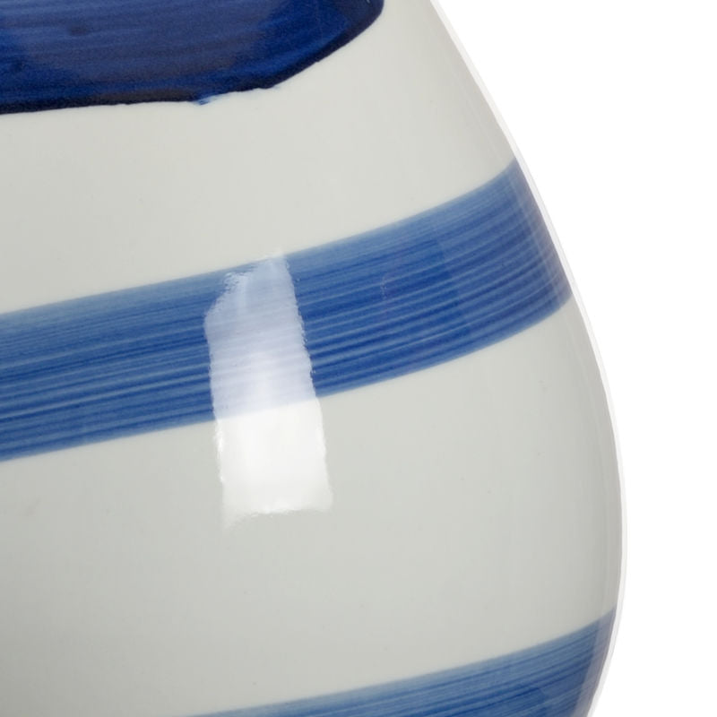 Chelsea House Blue Swirl Hand-Painted Brushstroke Table Lamp