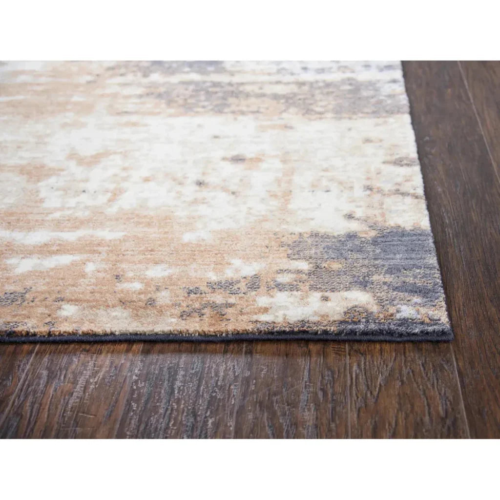 Arcs Abstract Rust Large Area Rugs For Living Room -- rust