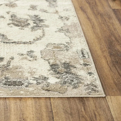 Cony Floral Beige Kitchen Hallway Runner Rug -- beige