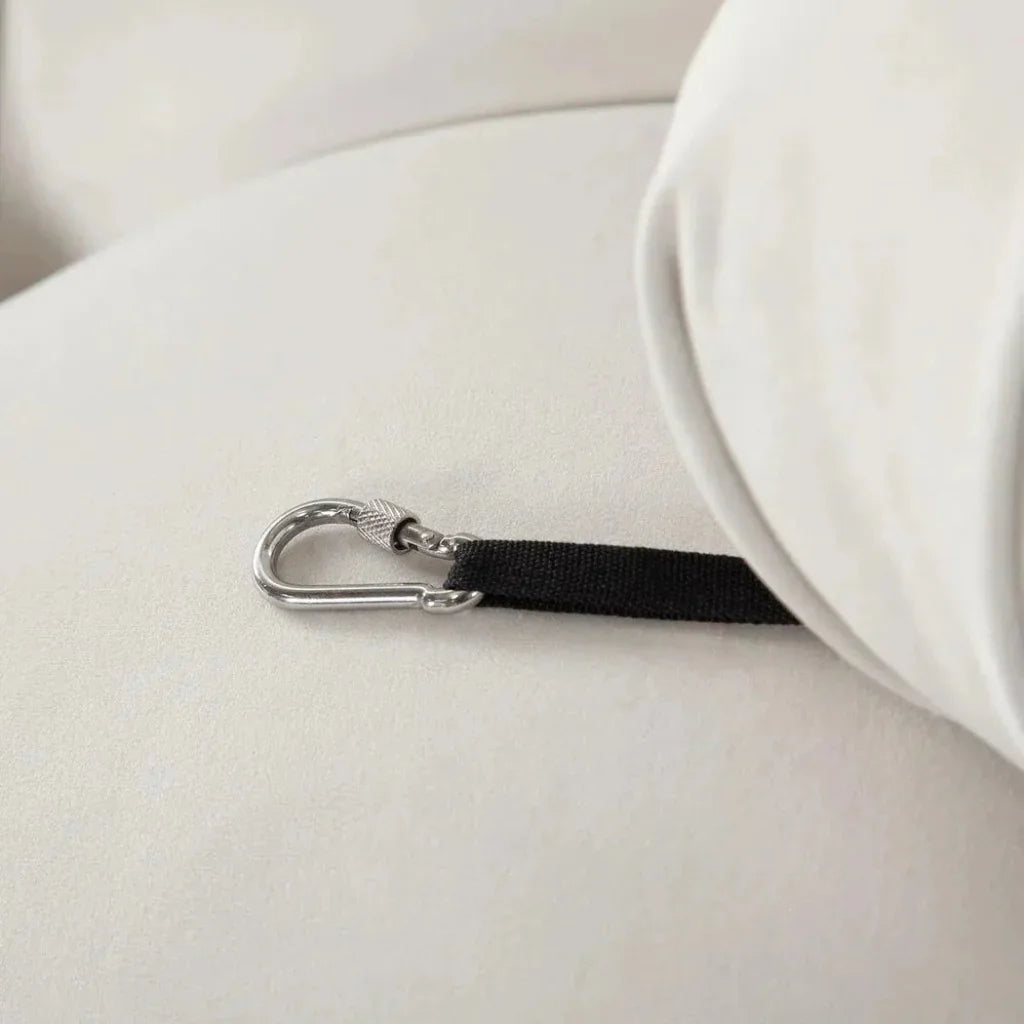 Paloma Armless Chair in Light Cream Velvet -- view 7
