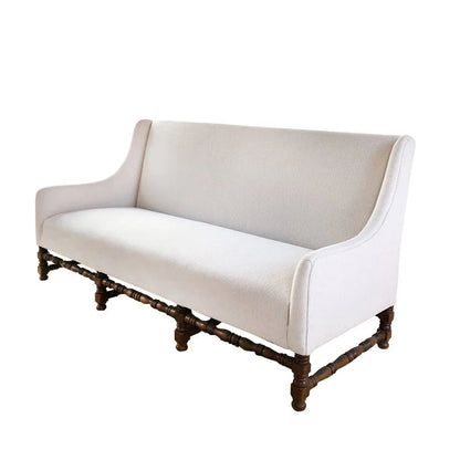 Mission White Performance Fabric Sofa -- view 4