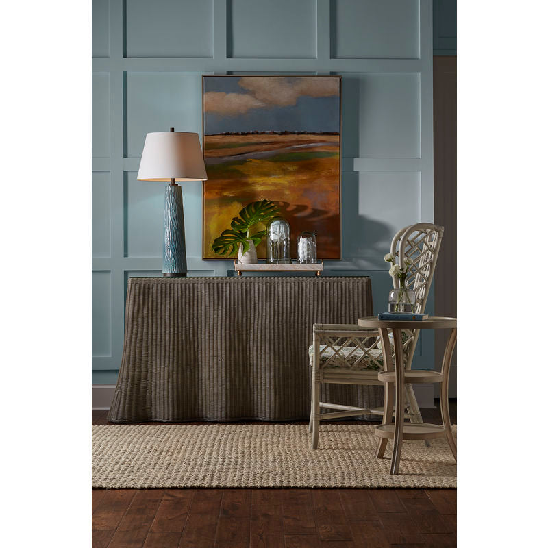 Wildwood Gwyneth Rattan Frame Comfortable Wing Chair