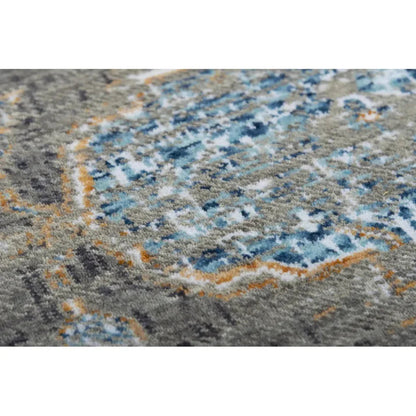 Diff Medallion Gray Large Area Rugs For Living Room - LOOMLAN - LOOMLAN - Area Rugs