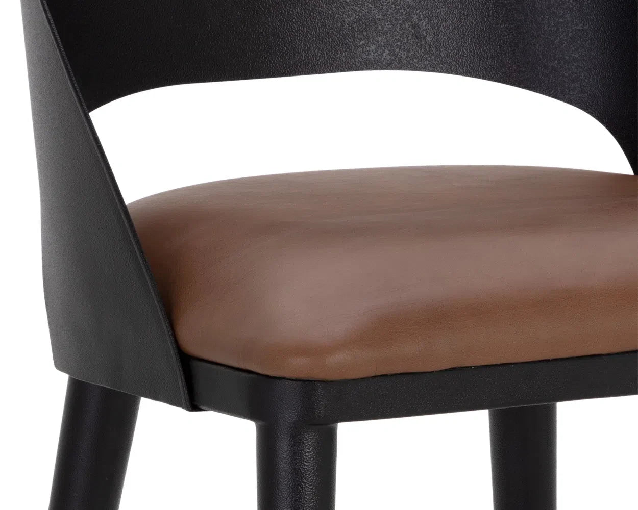 Dezirae Leather Upholstered Counter Stool