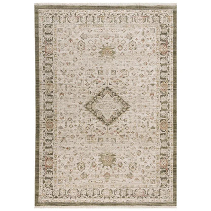 Cwch Medallion Natural Area Rugs For Living Room
