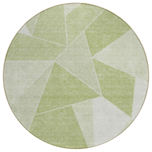 Gentle Waves Aloe Washable Indoor-Outdoor Rug