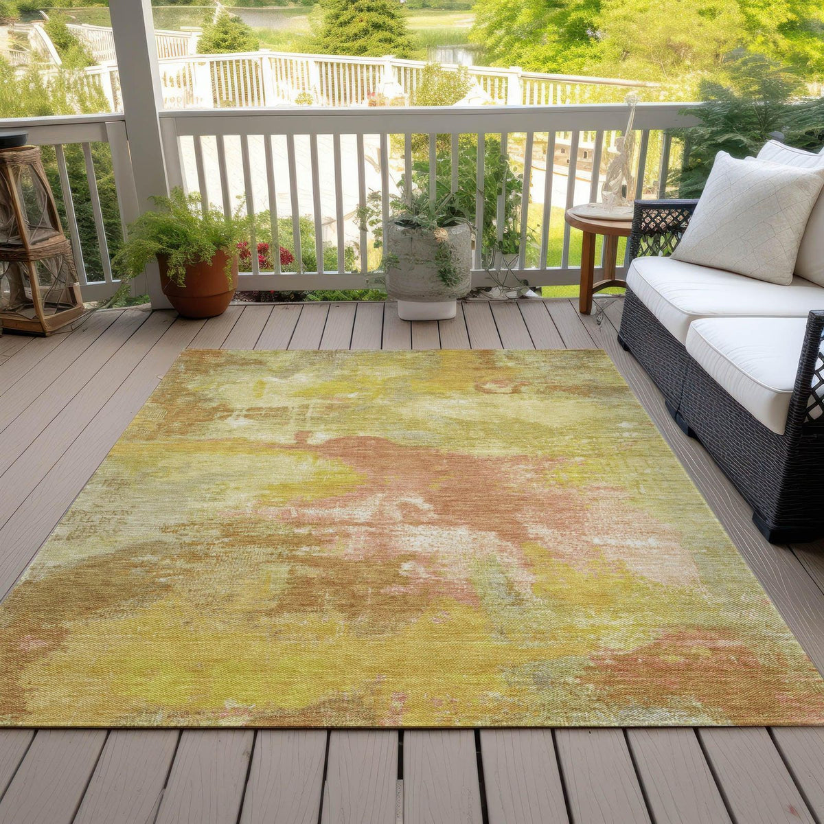 Iriara Aloe Washable Indoor-Outdoor Rug