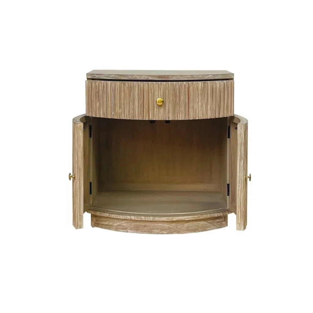 Elle One Drawer Wooden Side Table -- view 11