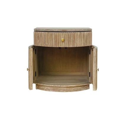 Elle One Drawer Wooden Side Table -- view 11