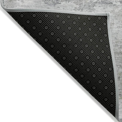 Kaelira Gray Washable Indoor-Outdoor Rug