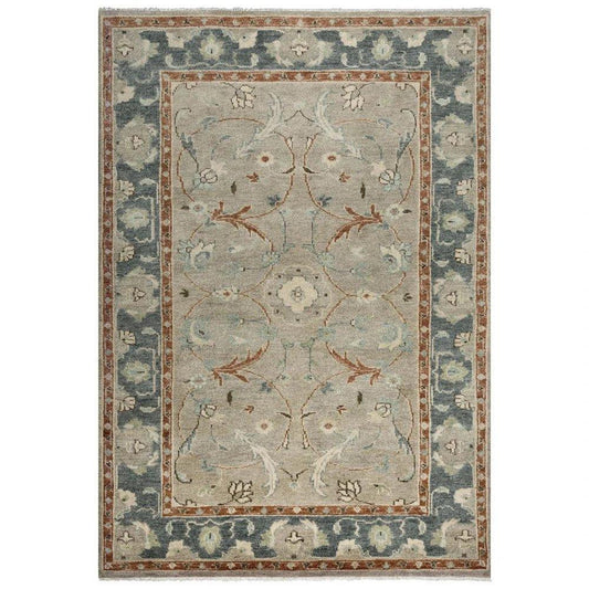 LOOMLAN Aden Floral Light Blue Large Area Rugs