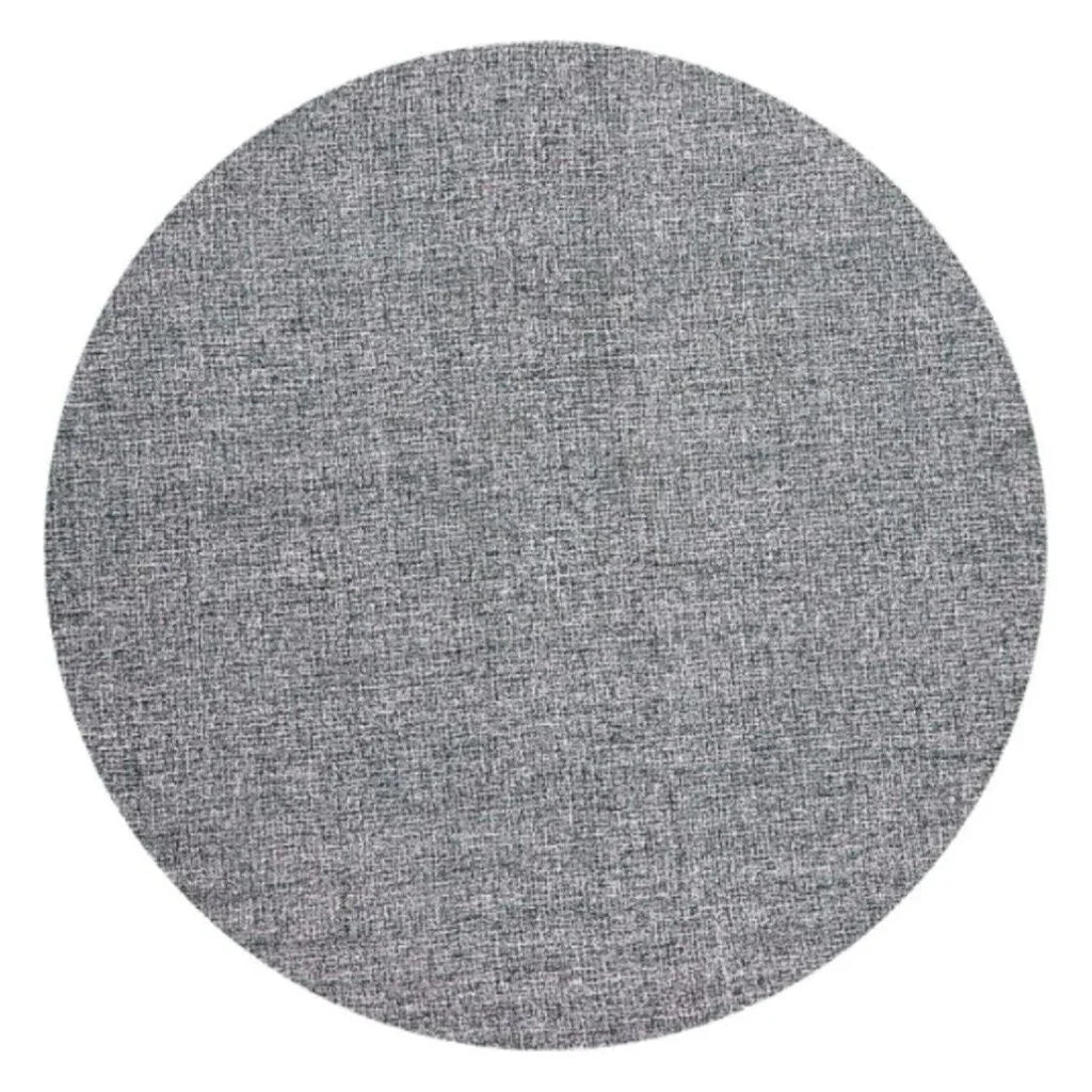 Ceja Charcoal Round Area Rugs For Dining Room - LOOMLAN - LOOMLAN - Area Rugs
