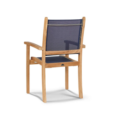 Pearl Stacking Teak Outdoor Dining Armchair 4PC -- view 9