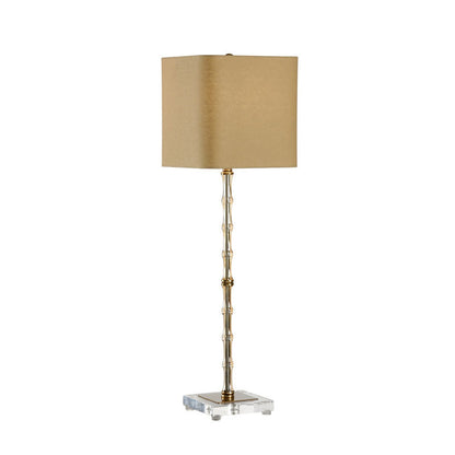 Chelsea House Phillips Bamboo Brass And Crystal Design Table Lamp