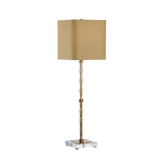 Chelsea House Phillips Bamboo Brass And Crystal Design Table Lamp