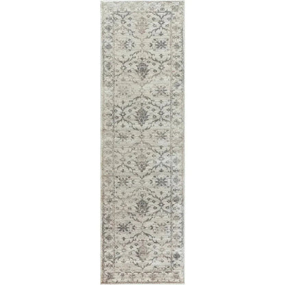 Dage Medallion Floral Beige Kitchen Hallway Runner Rug