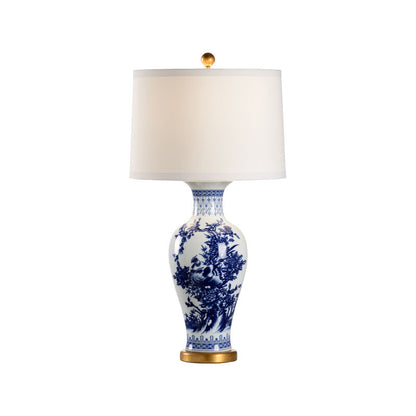 Chelsea House Chesterton Ceramic Hand Painted Design Table Lamp