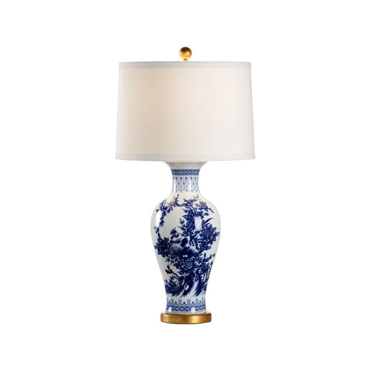Chelsea House Chesterton Ceramic Hand Painted Design Table Lamp